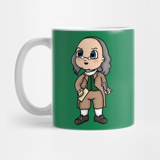 Chibi Benjamin Franklin - Large Design Mug